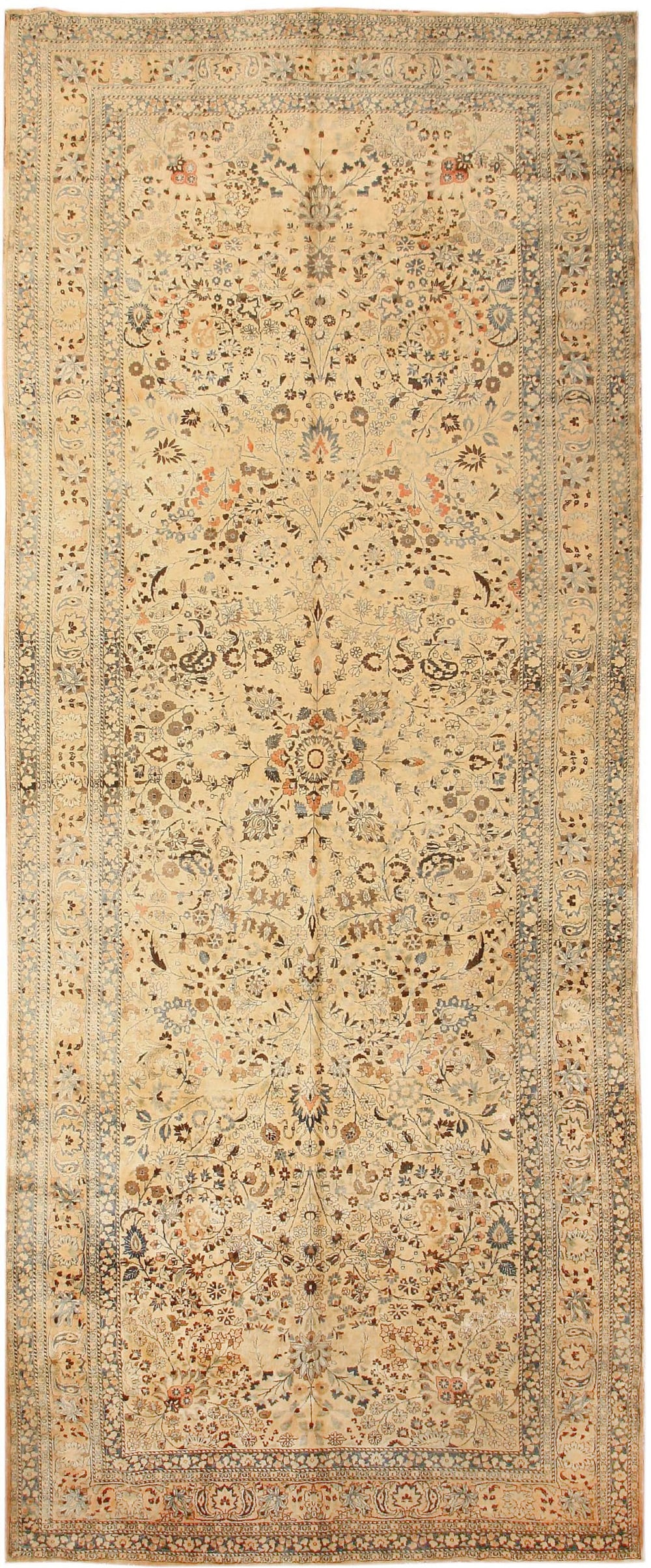 Fine Weave Antique Oversized Persian Khorassan Rug 23 ft 9 in x 9 ft 2 in (7.24 m x 2.79 m) (1 of 10)