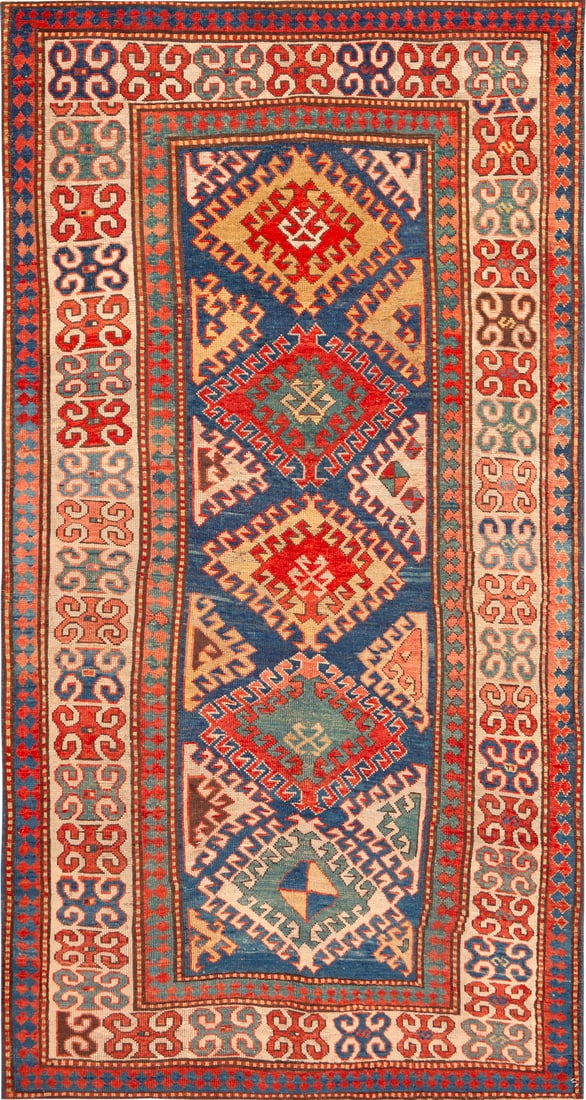 Antique Caucasian Kazak Rug 8 ft 4 in x 4 ft 5 in (2.54 m x 1.34 m) (1 of 5)