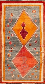 Vintage Gabbeh Rug 5 ft 5 in x 3 ft (1.65 m x 0.91 m)