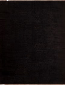 Rare Antique Black Chinese Rug 11 ft 6 in x 8 ft 9 in (3.51 m x 2.67 m)