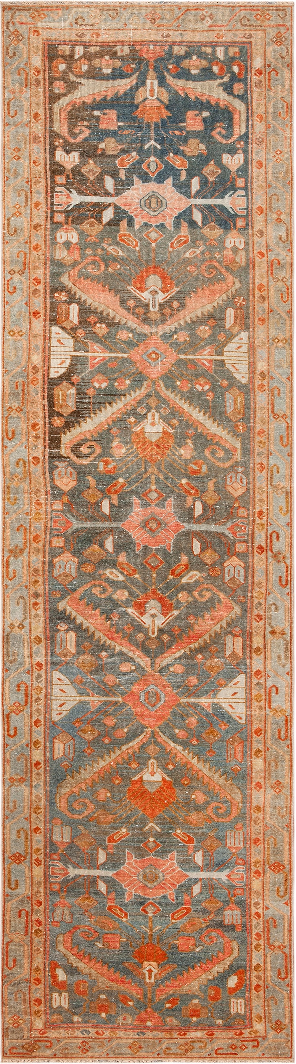 Antique Persian Malayer Runner Rug 9 ft 7 in x 2 ft 8 in (2.92 m x 0.81 m) (1 of 8)