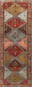 Antique Persian Malayer Runner Rug 9 ft 8 in x 3 ft 6 in (2.95 m x 1.07 m)