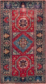 Antique Balkan Rug with Bellini Design 9 ft 1 in x 5 ft (2.76 m x 1.52 m)