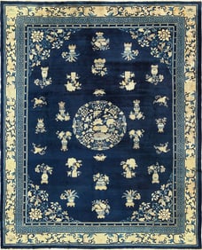 Antique Chinese Peking Rug 11 ft 6 in x 9 ft 1 in (3.51 m x 2.77 m)