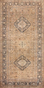 Oversized Antique Persian Khorassan Rug 24 ft 6 in x 12 ft 4 in (7.47 m x 3.76 m)