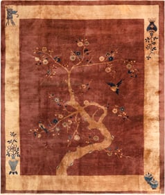 Chinese Art Deco Rug 9 ft 4 in x 8 ft (2.84 m x 2.43 m)