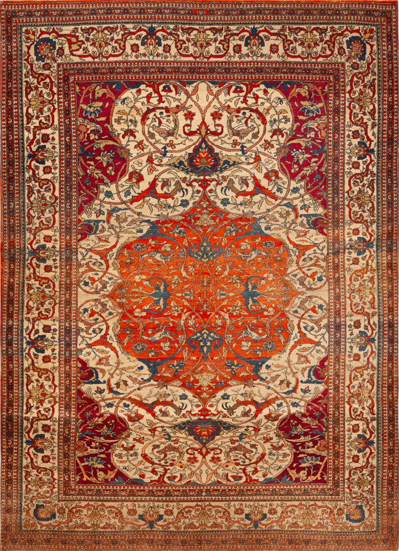 No Reserve - Antique Persian Isfahan Rug 6 ft 2 in x 4 ft 5 in (1.87 m x 1.34 m) (1 of 1)