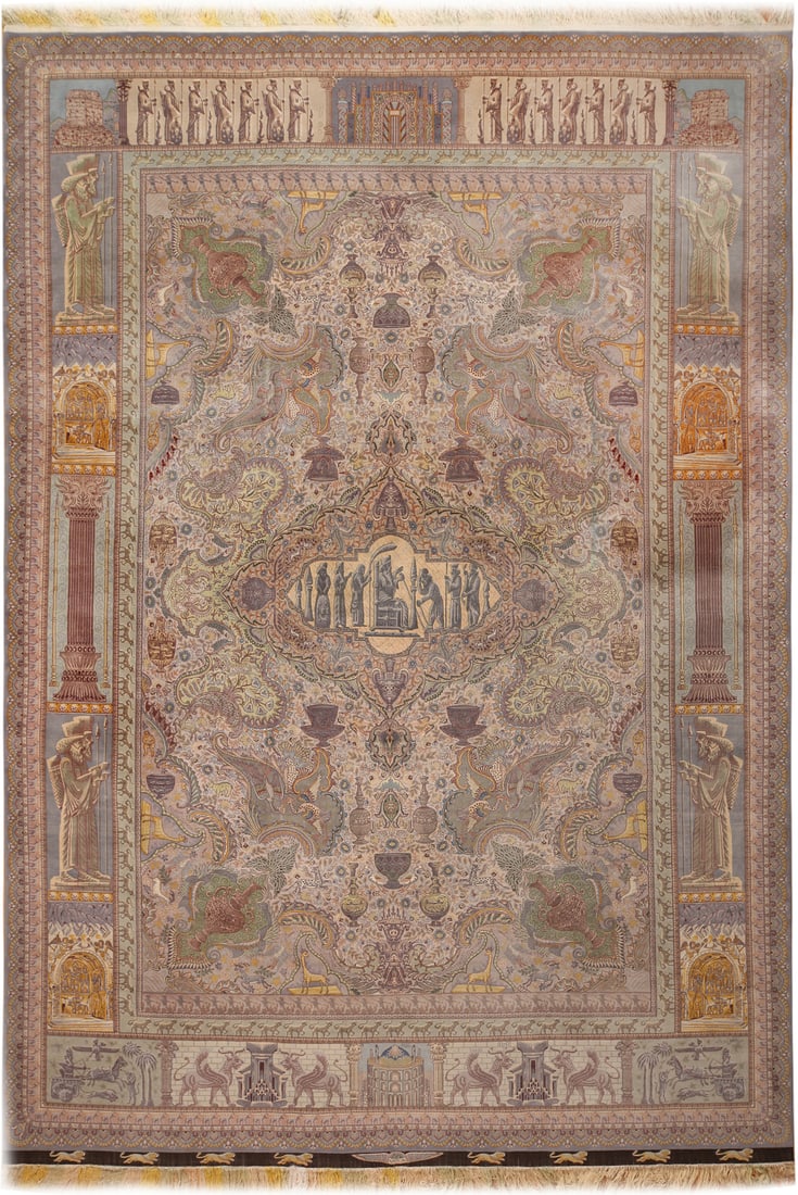 No Reserve - Large Vintage Persian Tabriz Rug 16 ft 4 in x 11 ft 6 in (4.97 m x 3.5 m) (1 of 1)