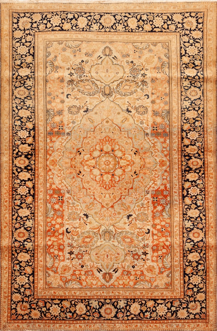 Antique Persian Kashan Mohtashem Rug 6 ft 8 in x 4 ft 4 in (2.03 m x 1.32 m) (1 of 1)