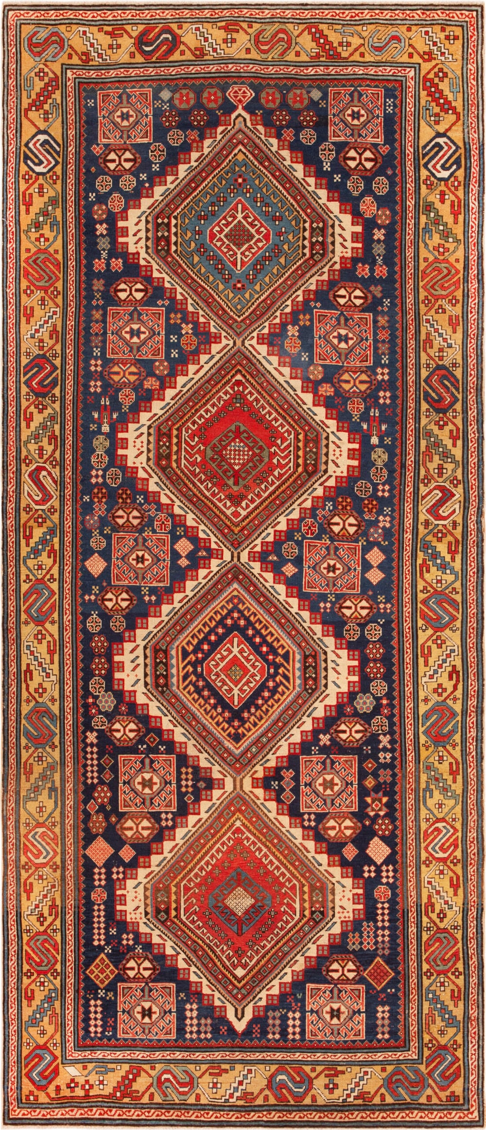 Antique Caucasian Shirvan Rug 9 ft 6 in x 4 ft 2 in (2.89 m x 1.27 m) (1 of 12)