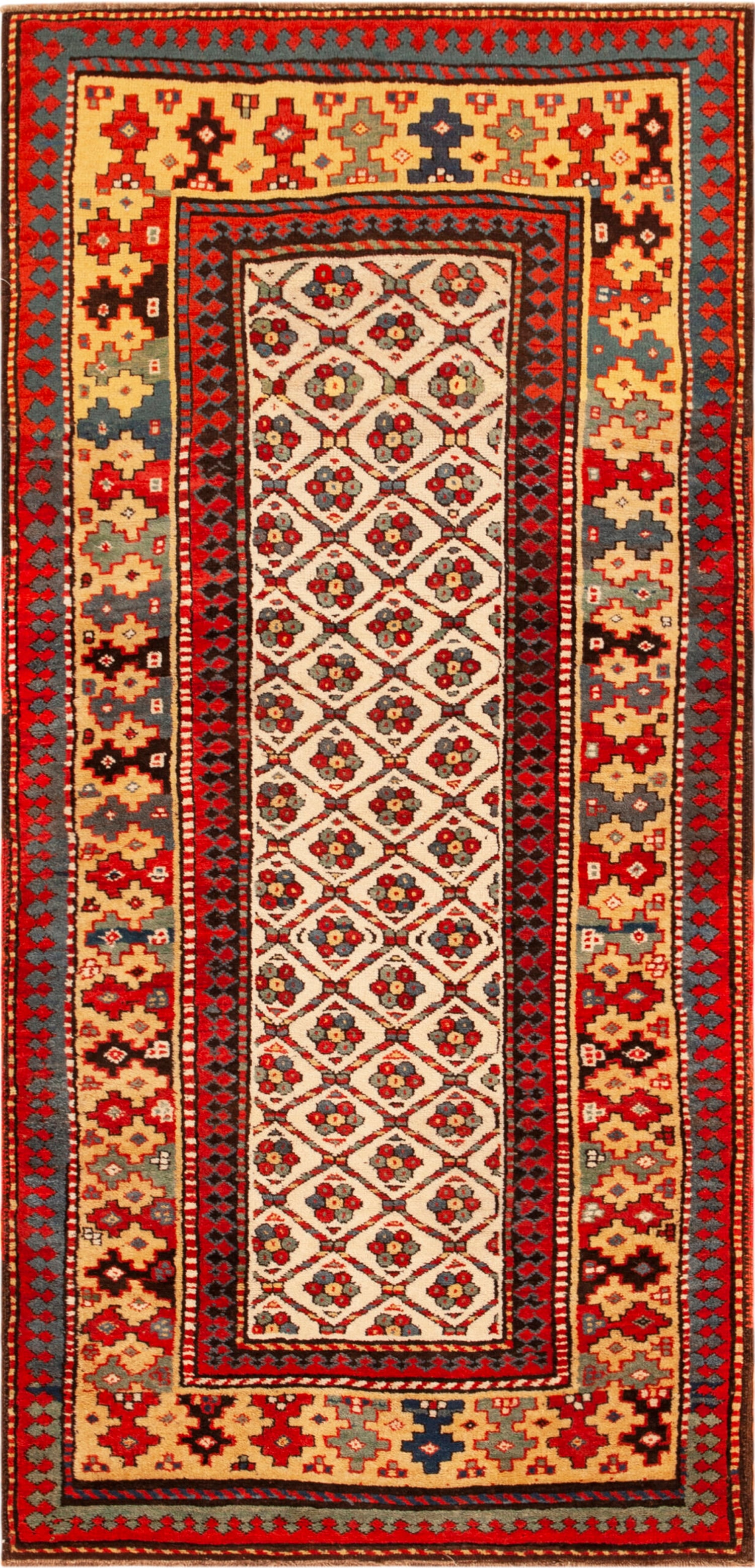 Antique Caucasian Kazak Rug 7 ft 4 in x 3 ft 5 in (2.23 m x 1.04 m) (1 of 9)