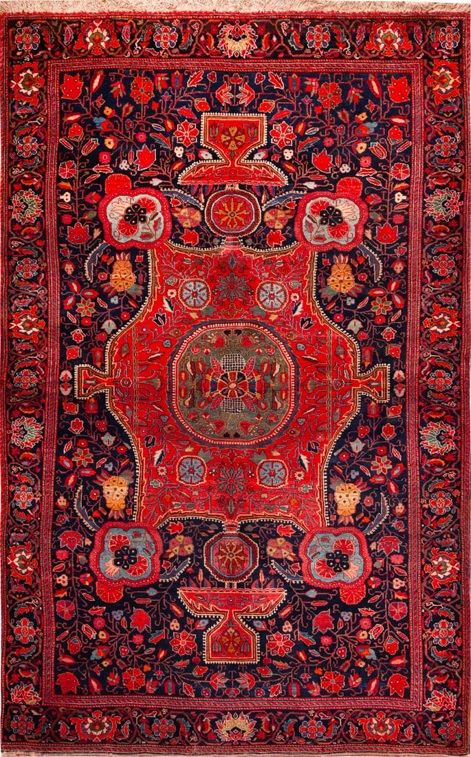 No Reserve - Antique Persian Sarouk Farahan Rug 7 ft 1 in x 4 ft 7 in (2.15 m x 1.39 m) (1 of 1)