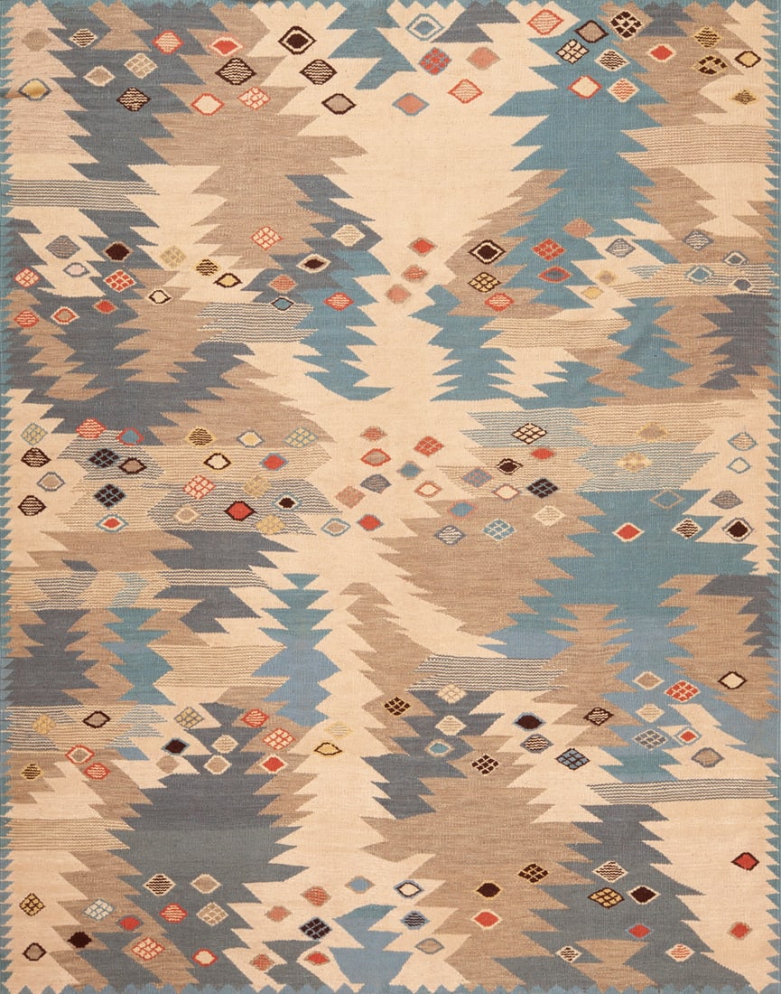 Mid Century Modern Style Kilim 10 ft x 7 ft 9 in (3.05 m x 2.36 m) (1 of 4)