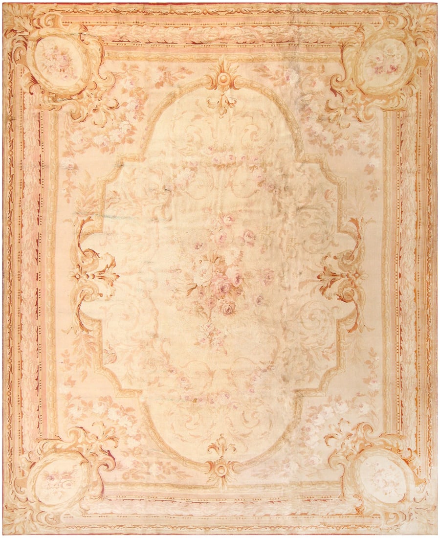 No Reserve - Antique French Savonnerie Rug 19 ft 10 in x 16 ft 7 in (6.05 m x 5.05 m) (1 of 1)