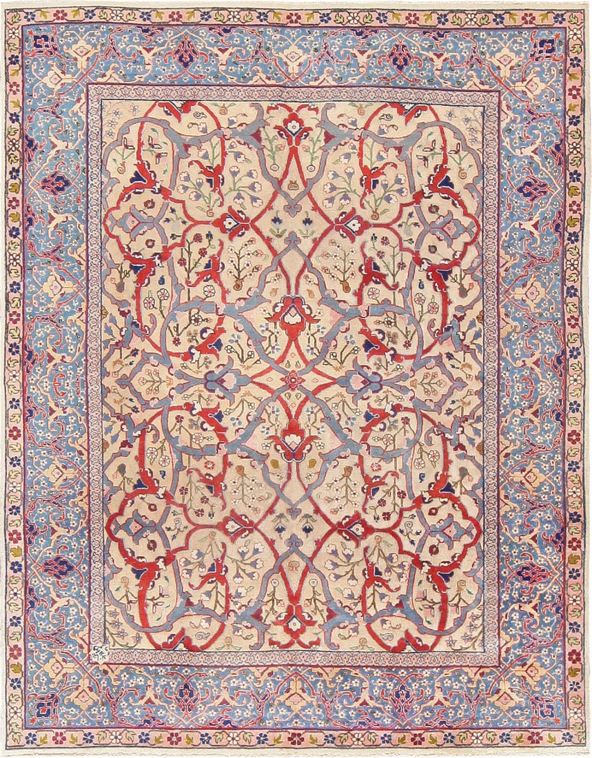 Fine Antique Persian Tabriz Rug 10 ft 2 in x 7 ft 10 in (3.1 m x 2.39 m) (1 of 8)