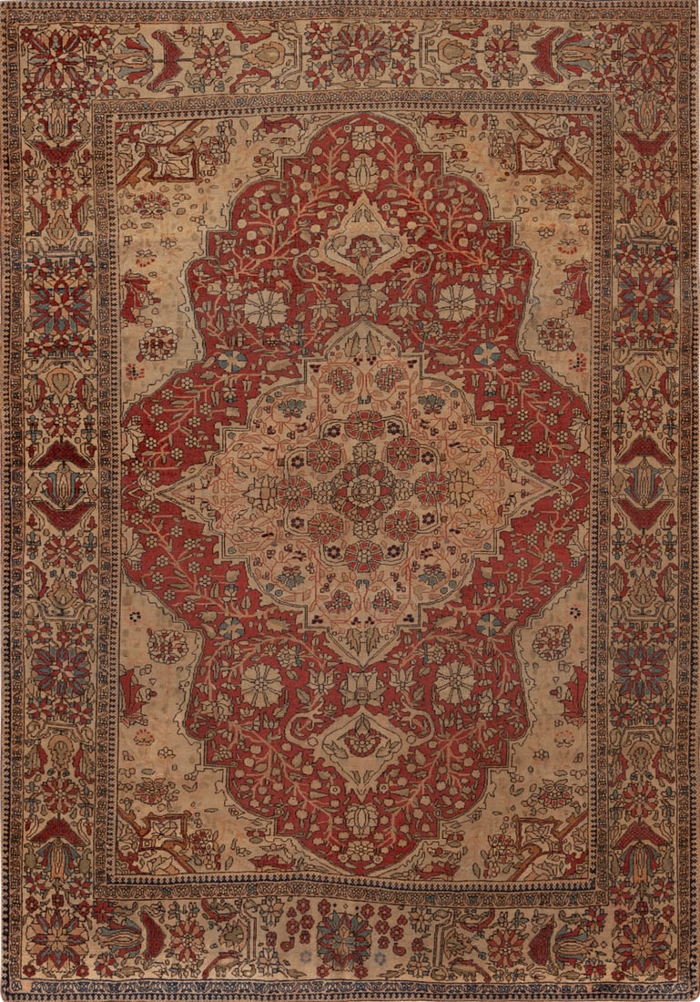 No Reserve - Antique Persian Kashan Rug 6 ft 2 in x 4 ft 5 in (1.87 m x 1.34 m) (1 of 1)