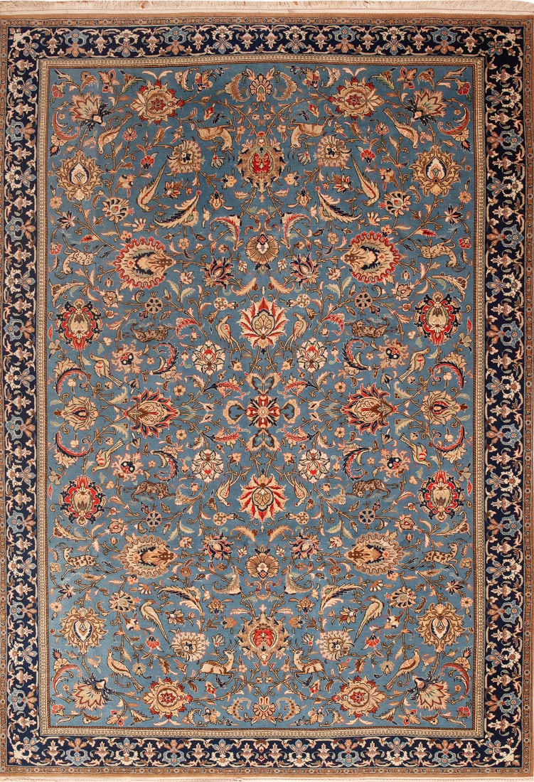 No Reserve - Vintage Persian Tehran Rug 10 ft 9 in x 7 ft 5 in (3.27 m x 2.26 m) (1 of 1)