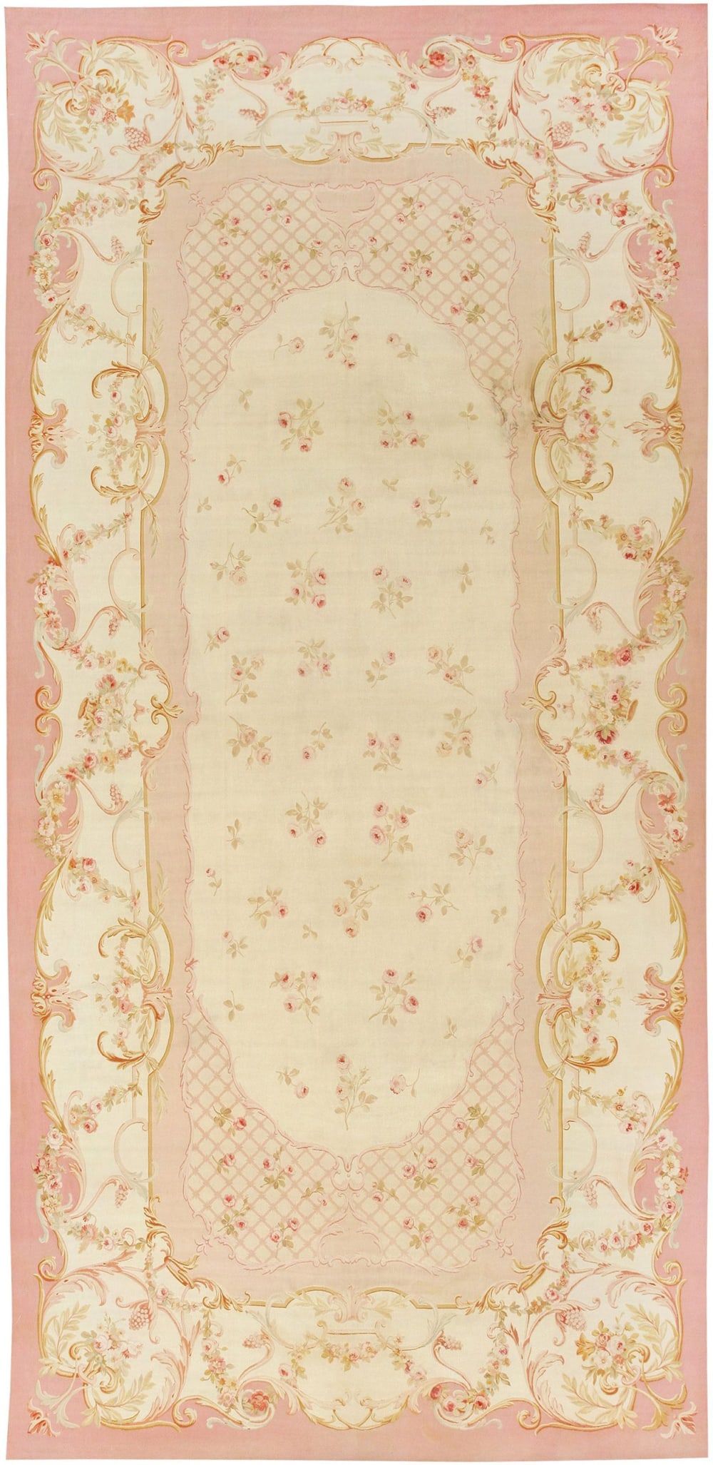 No Reserve - Antique French Aubusson Carpet 23 ft 5 in x 11 ft 2 in (7.14 m x 3.4 m) (1 of 11)