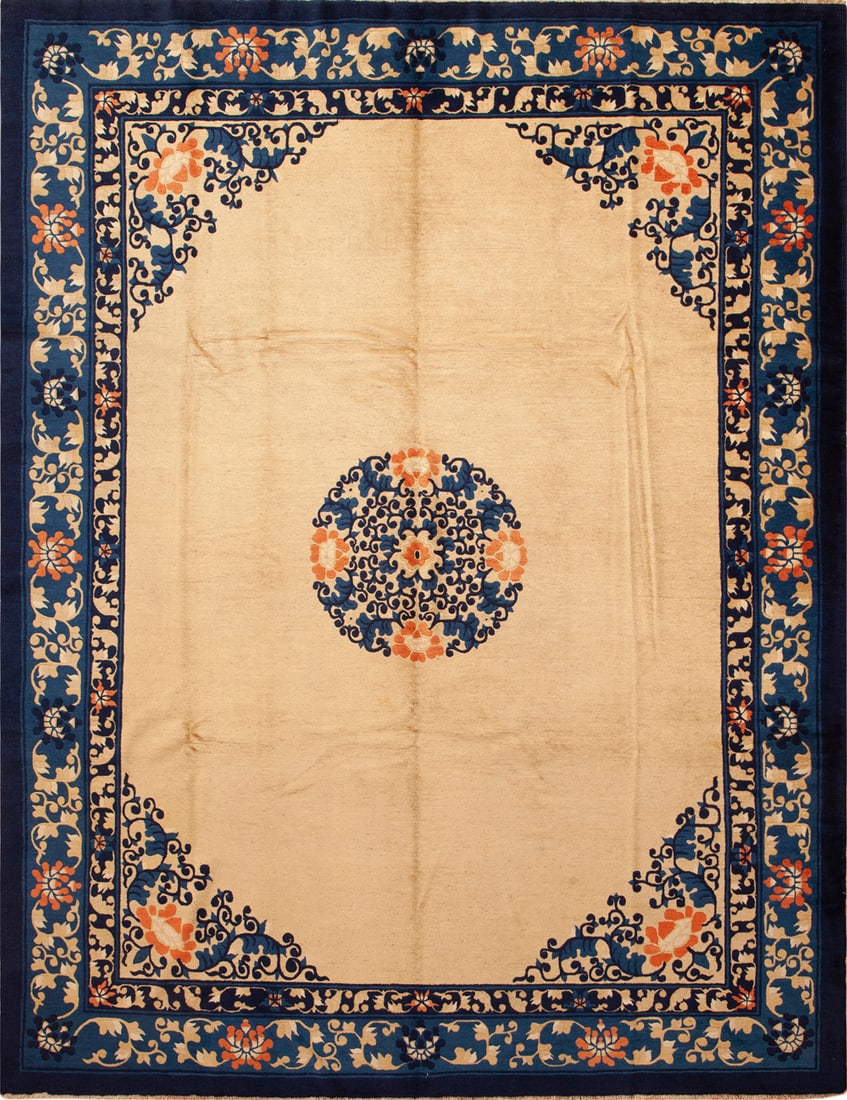 Antique Chinese Peking Rug 11 ft 6 in x 9 ft (3.5 m x 2.74 m) (1 of 1)