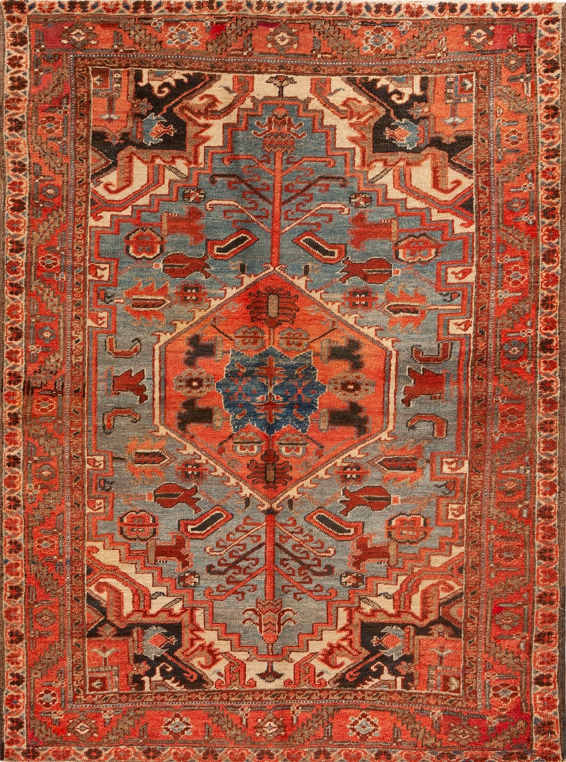 No Reserve - Antique Persian Heriz Rug 5 ft 9 in x 4 ft 4 in (1.75 m x 1.32 m) (1 of 1)