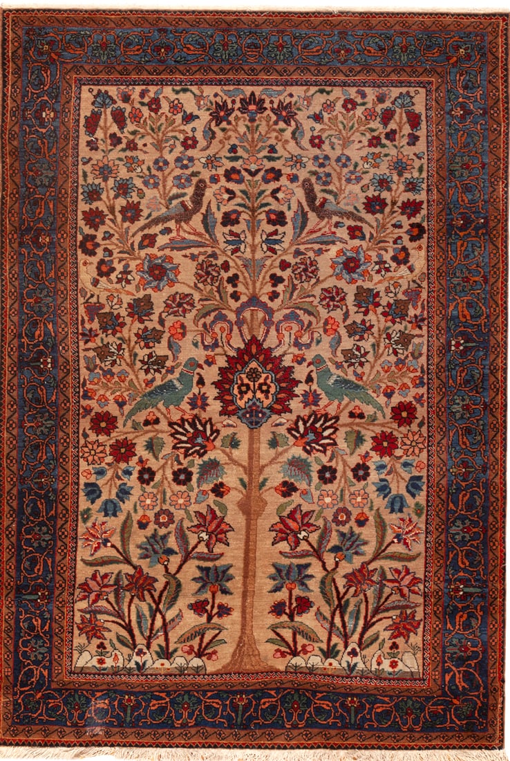 No Reserve - Vintage Persian Tabriz Rug 5 ft 9 in x 3 ft 11 in (1.75 m x 1.19 m) (1 of 1)