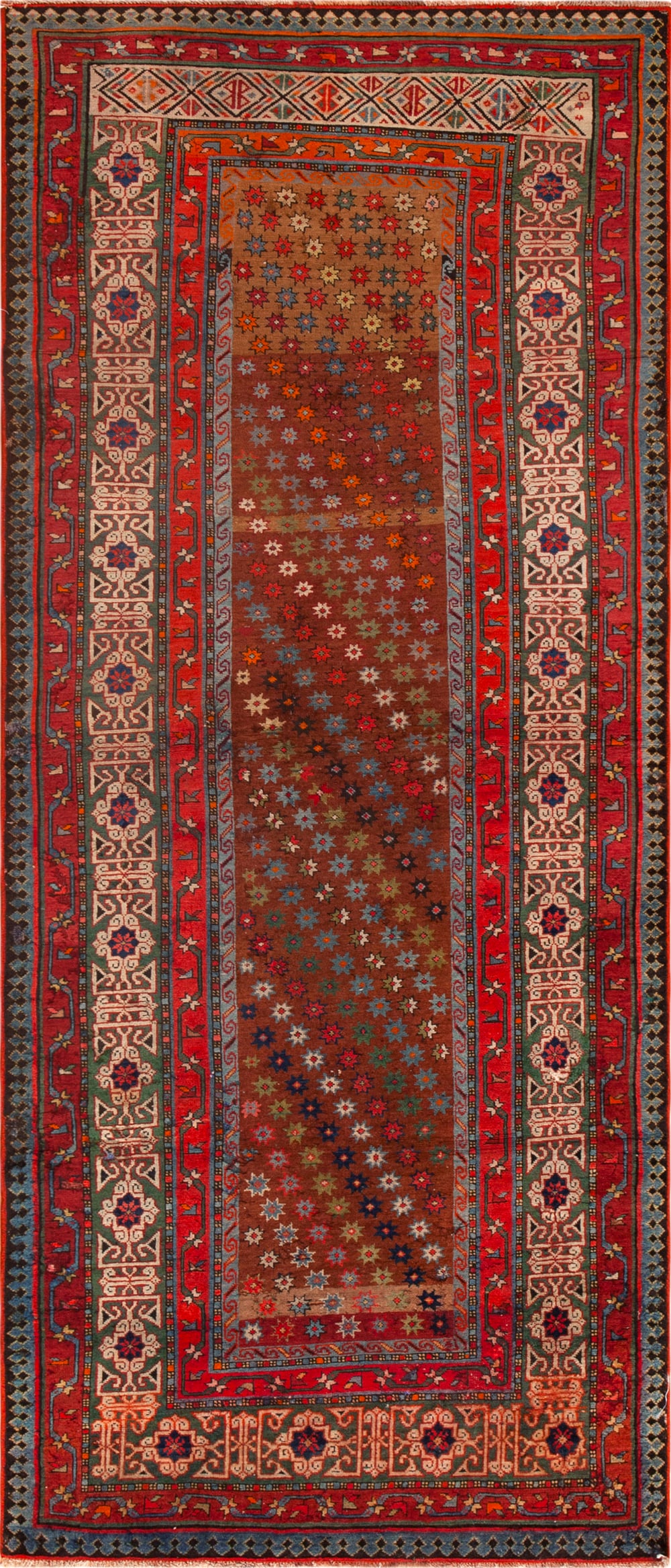 No Reserve - Antique Caucasian Talish Rug 8 ft x 3 ft 5 in (2.43 m x 1.04 m) (1 of 1)