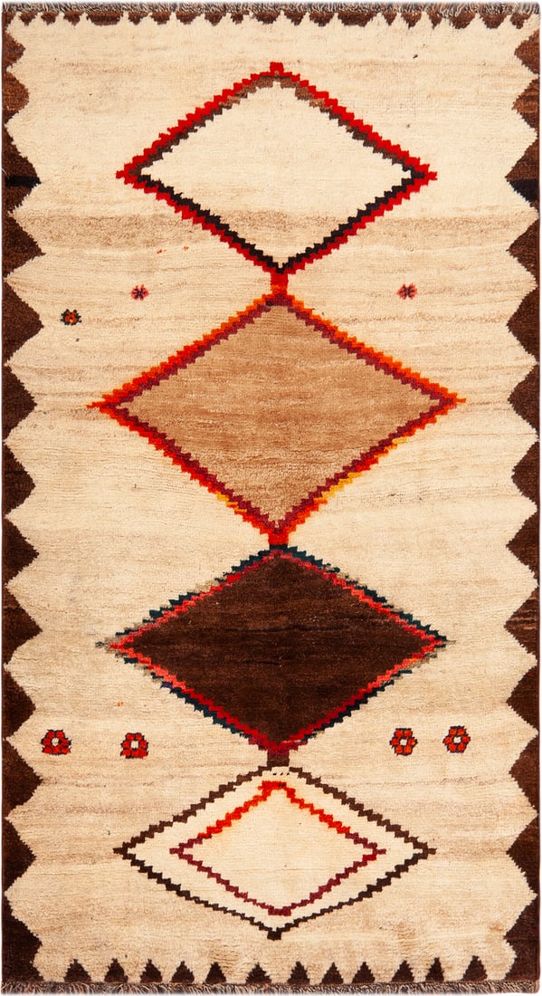 Vintage Persian Gabbeh Rug 6 ft 8 in x 3 ft 8 in (2.03 m x 1.12 m) (1 of 6)