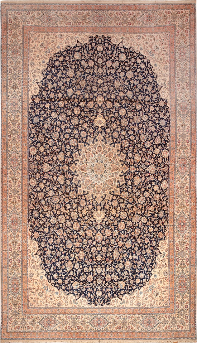 No Reserve - Oversize Vintage Persian Nain Rug 23 ft x 13 ft 4 in (7.01 m x 4.06 m) (1 of 1)