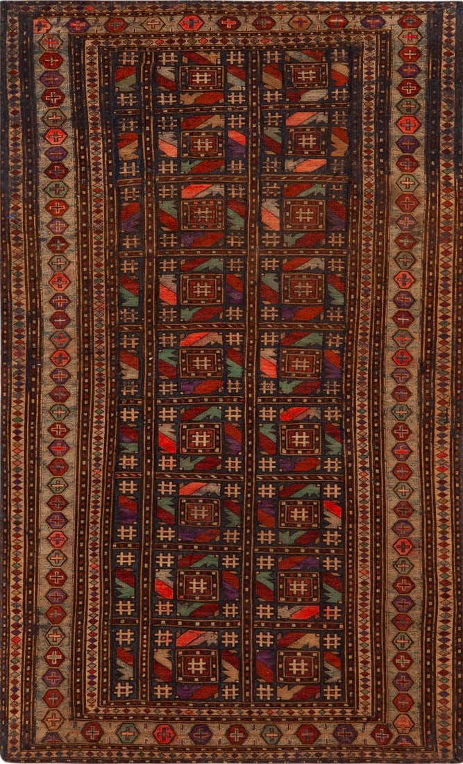 No Reserve - Rare Silk Caucasian Rug 2 ft 11 in x 1 ft 9 in (0.89 m x 0.53 m): Curated collection of antique, vintage and modern rugs No Reserve - Rare Silk Caucasian Rug Size: 2 ft 11 in x 1 ft 9 in (0.89 m x 0.53 m) Provenance: Inventory of the late Albert Karmely This b