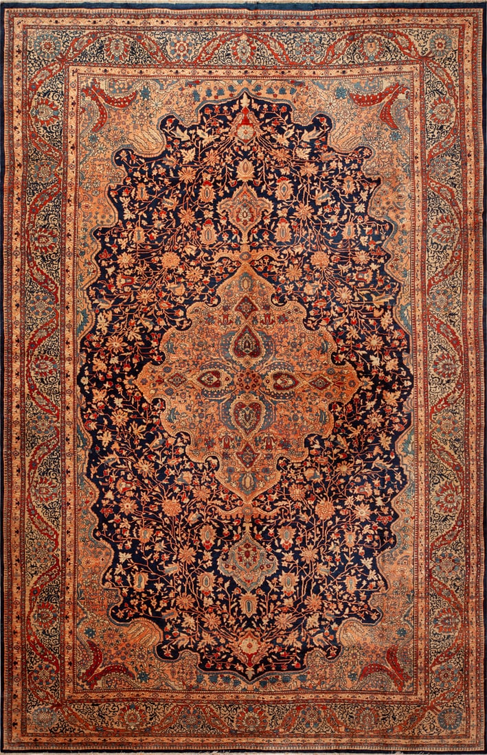 No Reserve - Large antique Persian Sarouk Farahan Rug 16 ft 9 in x 10 ft 9 in (5.1 m x 3.27 m) (1 of 1)