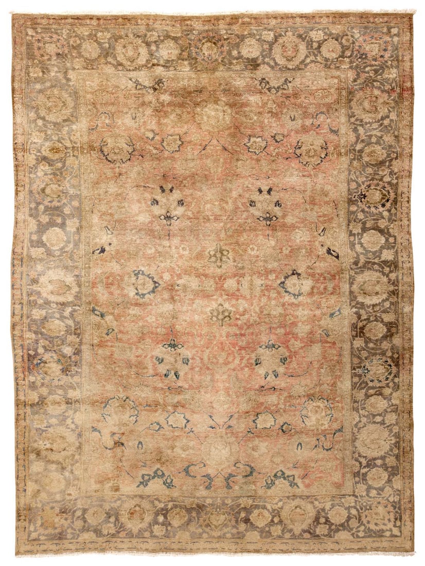 No Reserve - Antique Indian Agra Rug 11 ft 4 in x 8 ft 8 in (3.45 m x 2.64 m) (1 of 1)