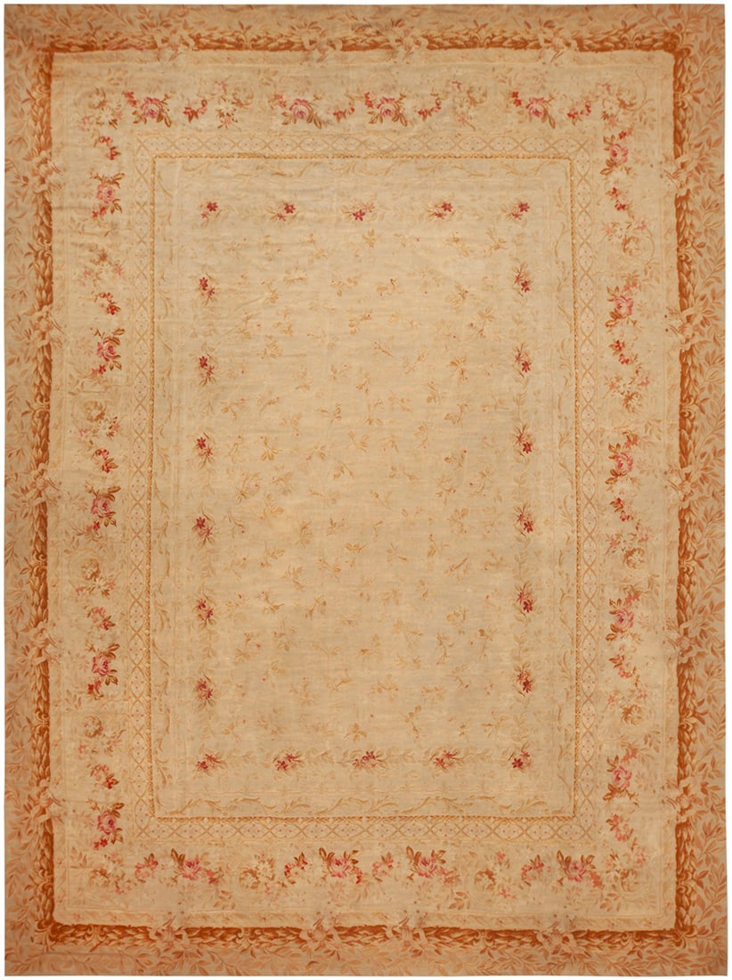 Large Antique French Aubusson Rug 16 ft 7 in x 12 ft 3 in (5.05 m x 3.73 m) (1 of 1)