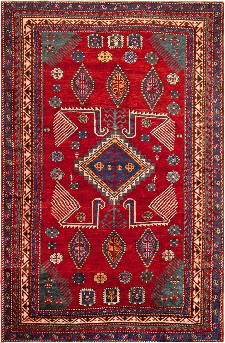 Antique Caucasian Kazak Borchalou Rug 9 ft 2 in x 5 ft 10 in (2.79 m x 1.77 m) (1 of 1)