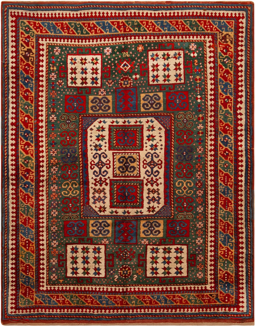 Important Antique Karachov Kazak Rug, South Caucasus, mid- to late 19th century - 7 ft 4 in x 5 ft 8 (1 of 11)