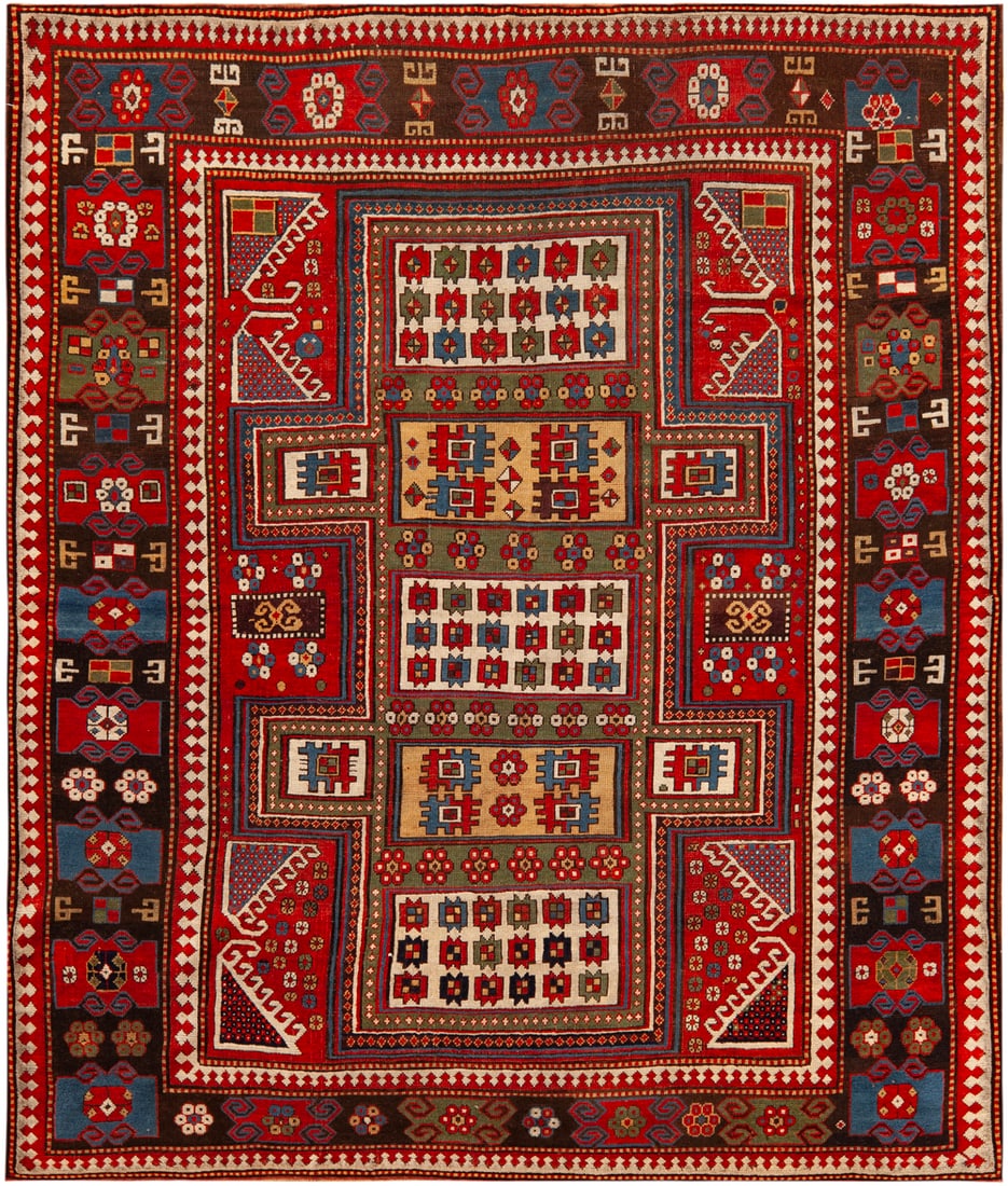 Important Antique Karachov Kazak Rug, South Caucasus, late 19th century - 7 ft 3 in x 6 ft 1 in (2.2 (1 of 1)