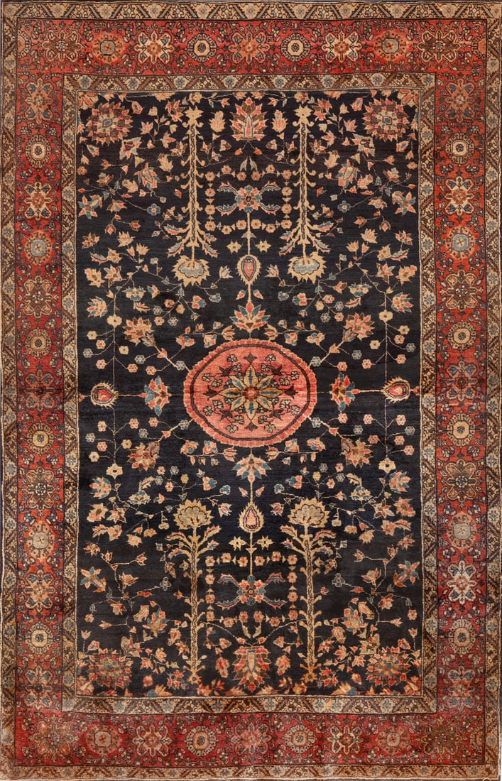No Reserve - Antique Sarouk Farahan Rug, Central Persia, late 19th century - 6 ft 4 in x 4 ft (1.93 (1 of 12)