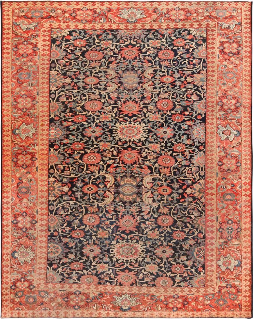 Antique Persian Sarouk Farahan Rug circa 1900 - 10 ft 2 in x 8 ft 2 in (3.1 m x 2.49 m) (1 of 5)