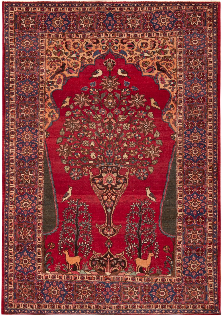 No Reserve Antique Persian Khorassan Rug circa 1920's - 6 ft 6 in x 4 ft 7 in (1.98 m x 1.39 m) (1 of 1)