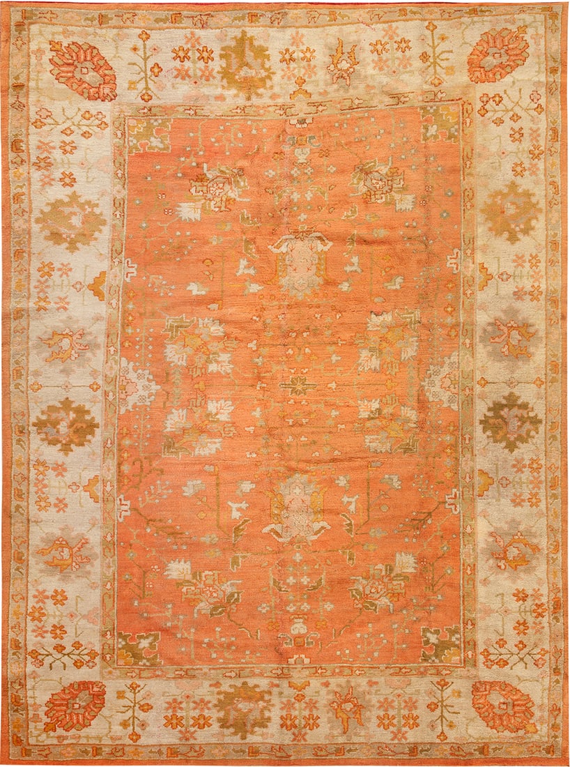 Antique Turkish Oushak Rug - 10 ft 10 in x 8 ft 1 in (3.3 m x 2.46 m) (1 of 1)