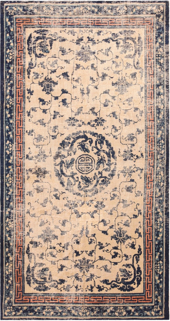 Early Chinese Ningxia Rug - 11 ft 3 in x 5 ft 10 in (3.43 m x 1.78 m) (1 of 6)