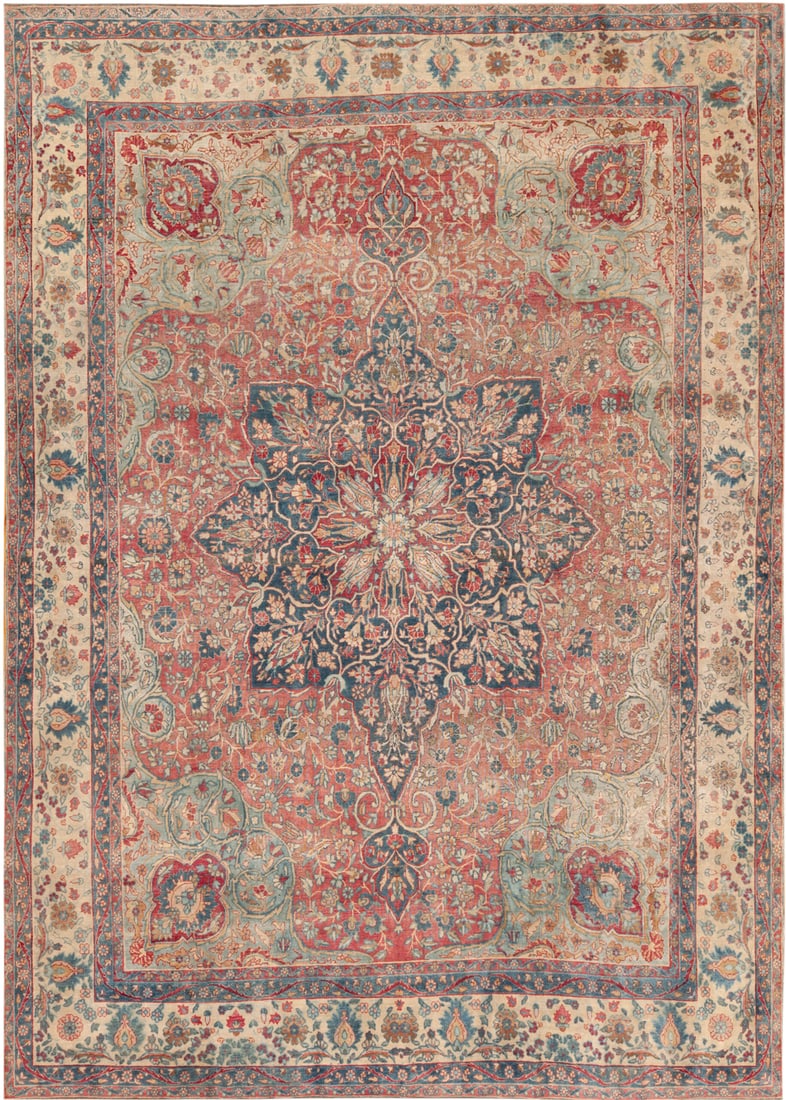 Vintage Persian Kerman Rug - 12 ft x 8 ft 8 in (3.66 m x 2.64 m) (1 of 1)