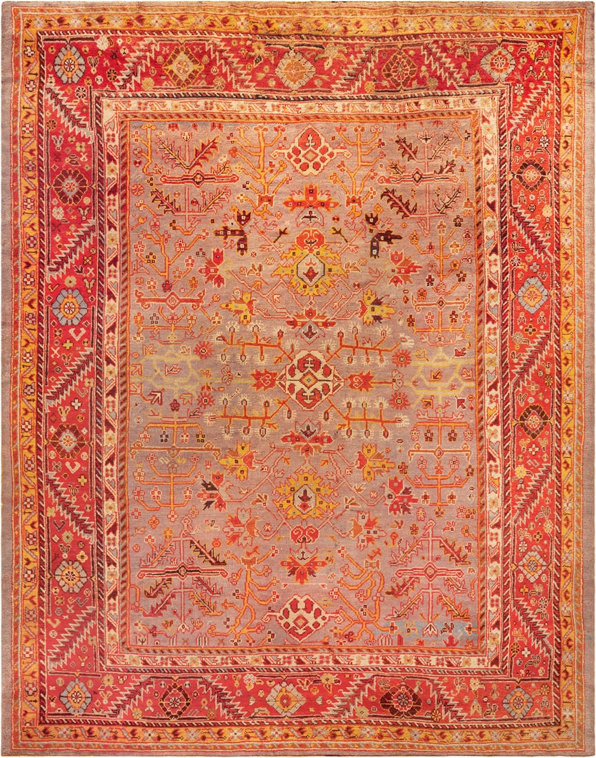 Antique Turkish Oushak Rug - 14 ft 7 in x 11 ft 9 in (4.44 m x 3.58 m) (1 of 10)