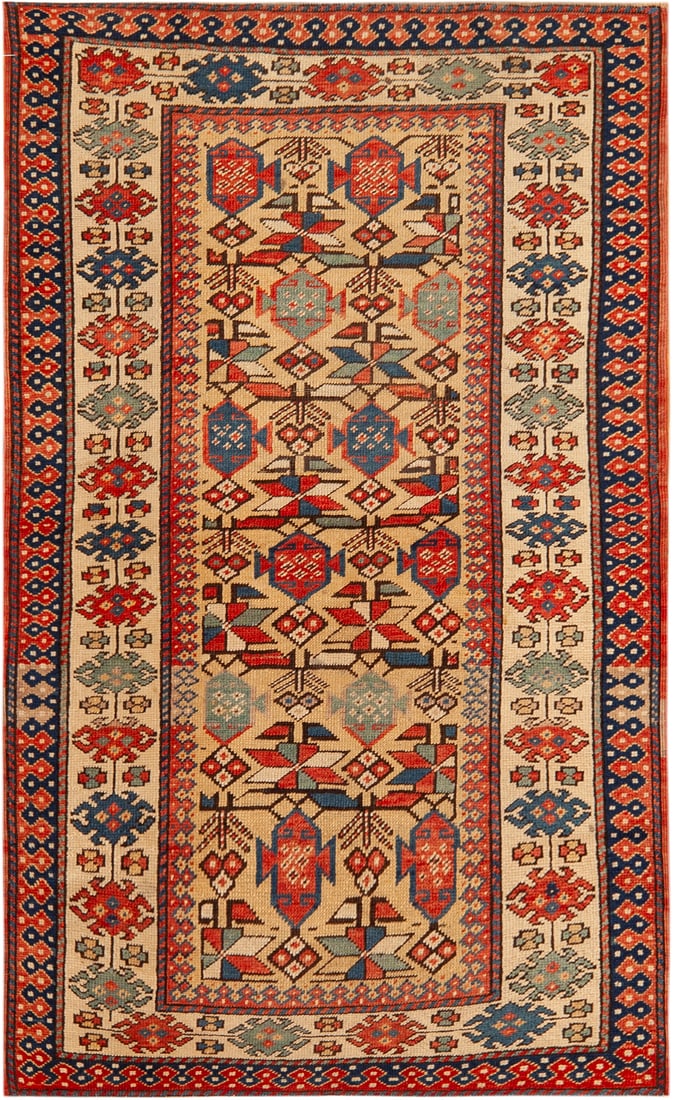 Antique Caucasian Kuba Rug - Circa 1880 - 4 ft 10 in x 3 ft (1.47 m x 0.91 m) (1 of 1)