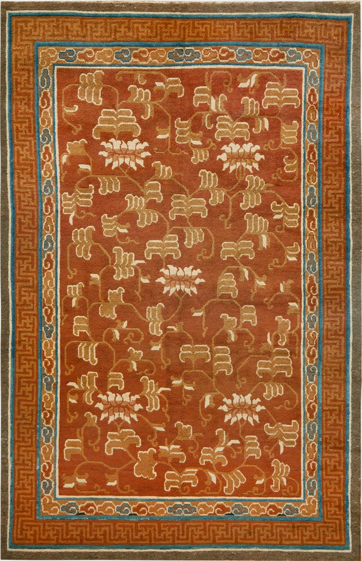 Antique Chinese Ningxia Rug - Circa 1900 - 7 ft 11 in x 5 ft 3 in (2.41 m x 1.6 m) (1 of 1)