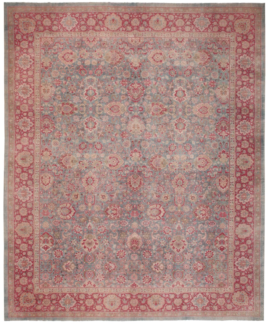 No Reserve - Exceptionally Large Antique Indian Carpet - Circa 1900 - 19 ft x 14 ft 9 in (5.79 m x (1 of 1)