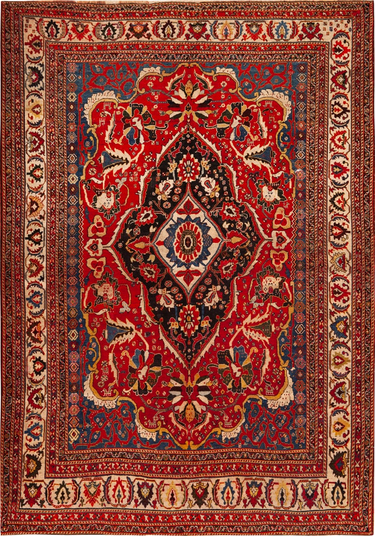 No Reserve - fine Antique Persian Qashqai Tribal Rug - Circa 1900 - 6 ft 9 in x 4 ft 9 in (2.06 m x: Curated collection of antique, vintage and modern rugs No Reserve - fine Antique Persian Qashqai Tribal Rug - Circa 1900 Size: 6 ft 9 in x 4 ft 9 in (2.06 m x 1.45 m) Provenance: Collection of a late 