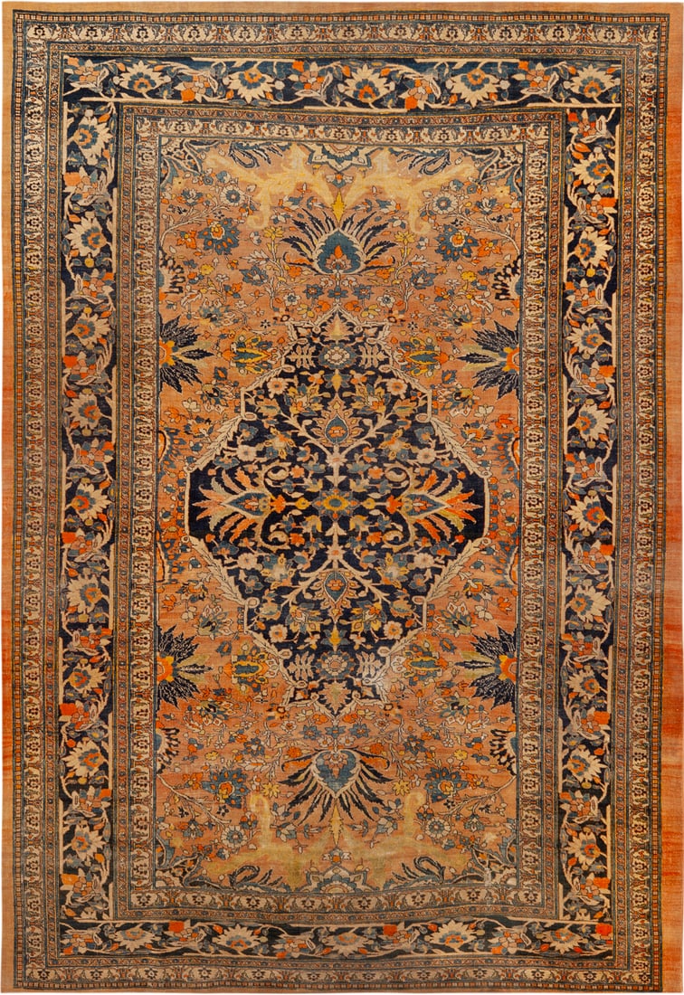No Reserve -Antique Persian Haji Jalili Tabriz Rug - Circa 1880 - 9 ft 9 in x 7 ft 3 in (2.97 m x (1 of 1)