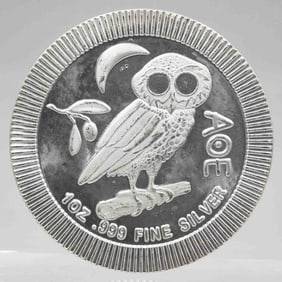 2021 Niue Athenian Owl 1oz Silver Coin