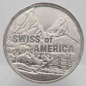 Vintage Swiss Of America 1oz Silver Round