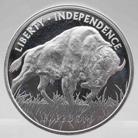 Pamp Suisse Buffalo 1oz Silver Round